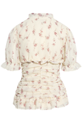 Arielic Blouse - Off White Vintage Rose