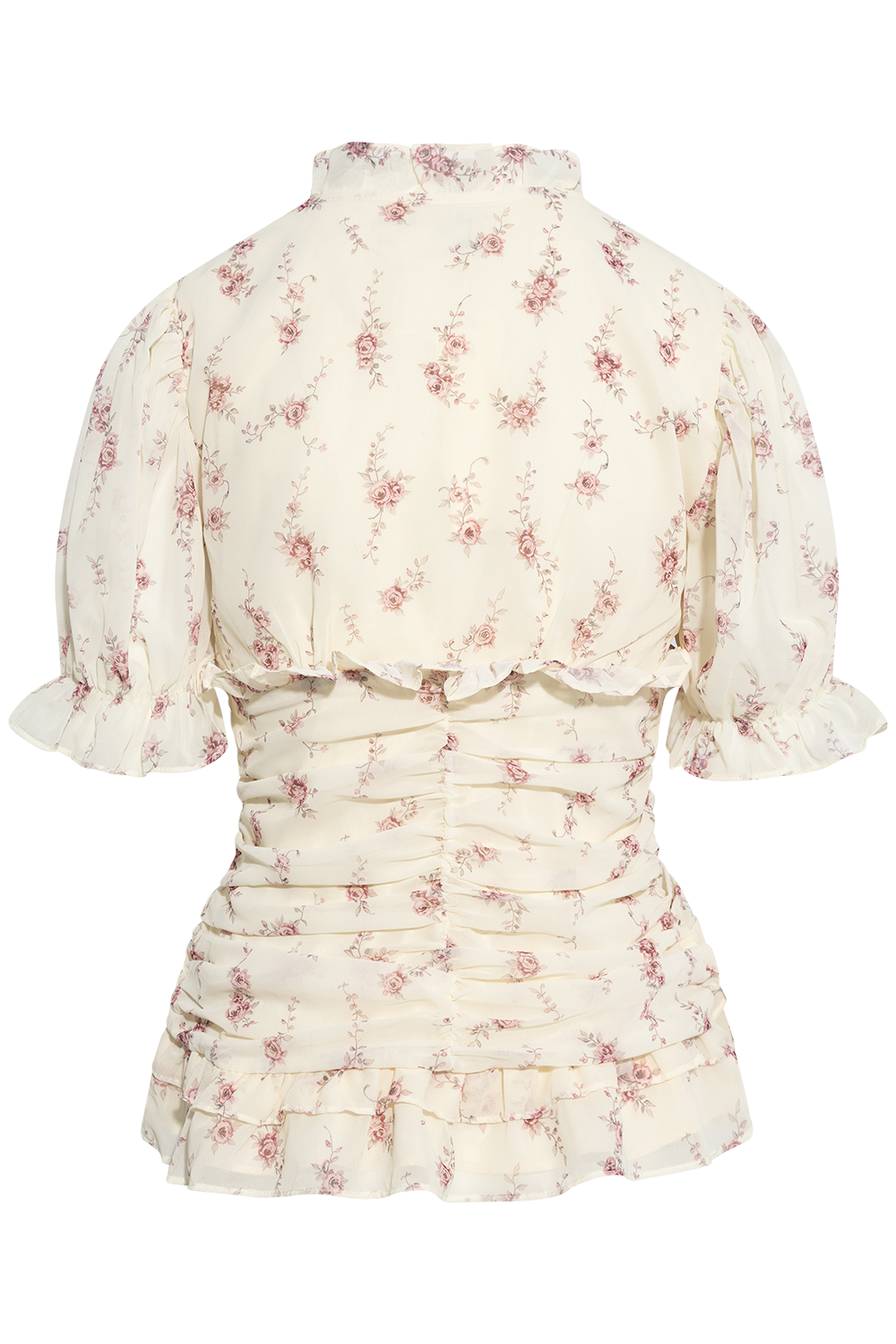 Arielic Blouse - Off White Vintage Rose