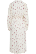 Adaic Long Dress - Off White Vintage Rose