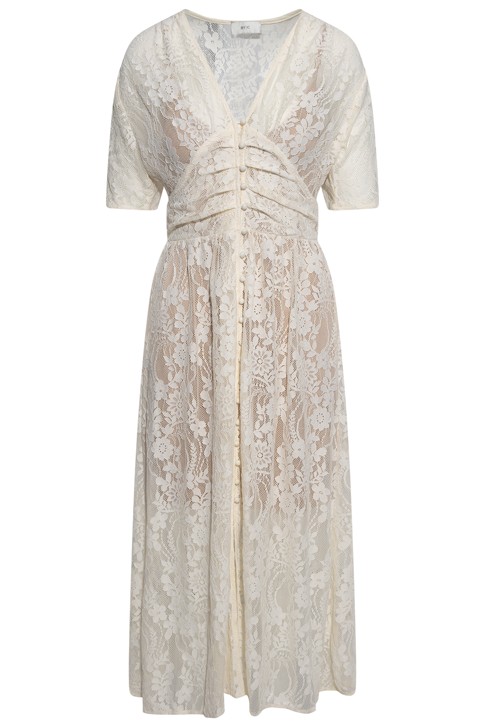 Adeliaic Long Dress - Off White Lace