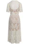 Adeliaic Long Dress - Off White Lace