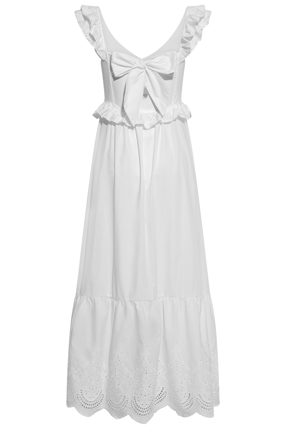 Melbaic Dress - White Embroidery