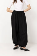 Roxane Balloon Linen Pants - Black
