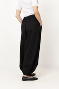 Roxane Balloon Linen Pants - Black