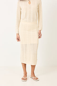 Celestina HW Skirt - Bleached Sand