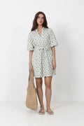 Solfried 2/4 Dress Aop - Marina Flower