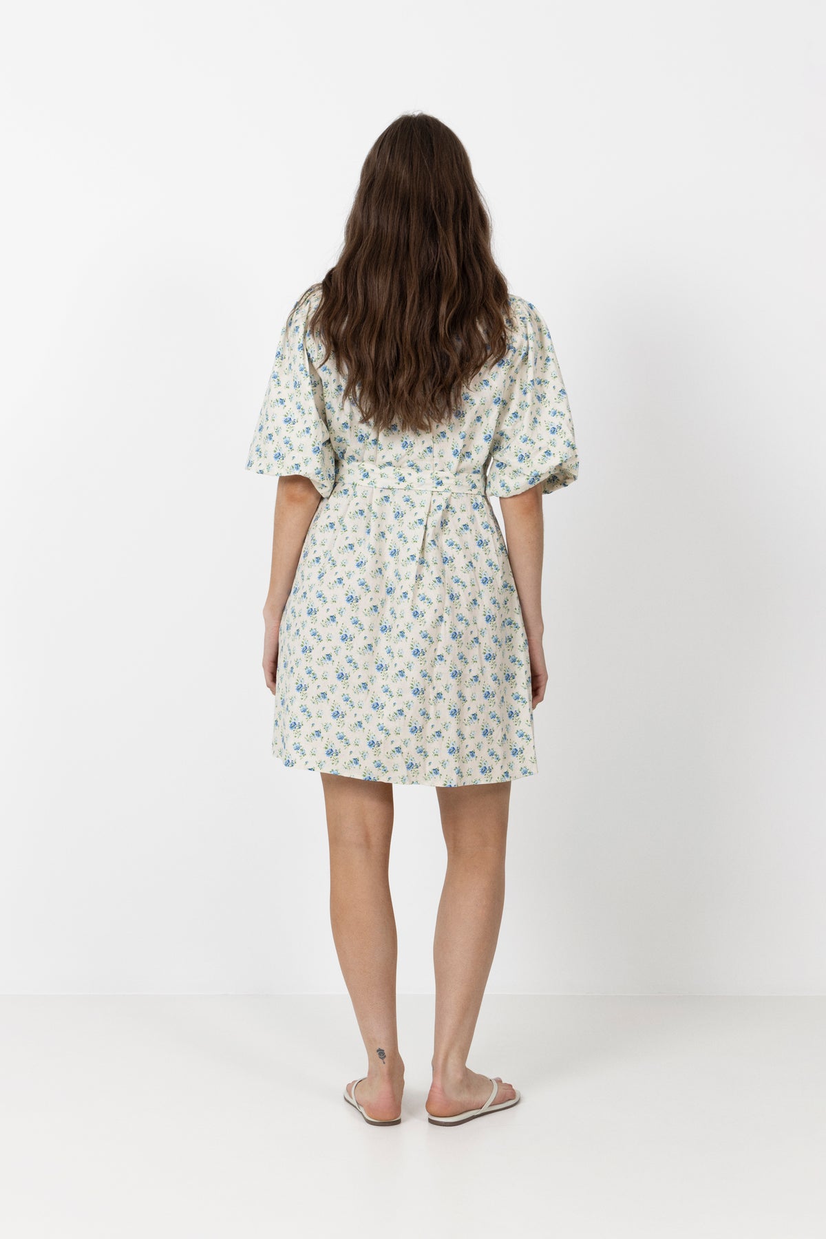 Solfried 2/4 Dress Aop - Marina Flower