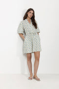 Solfried 2/4 Dress Aop - Marina Flower