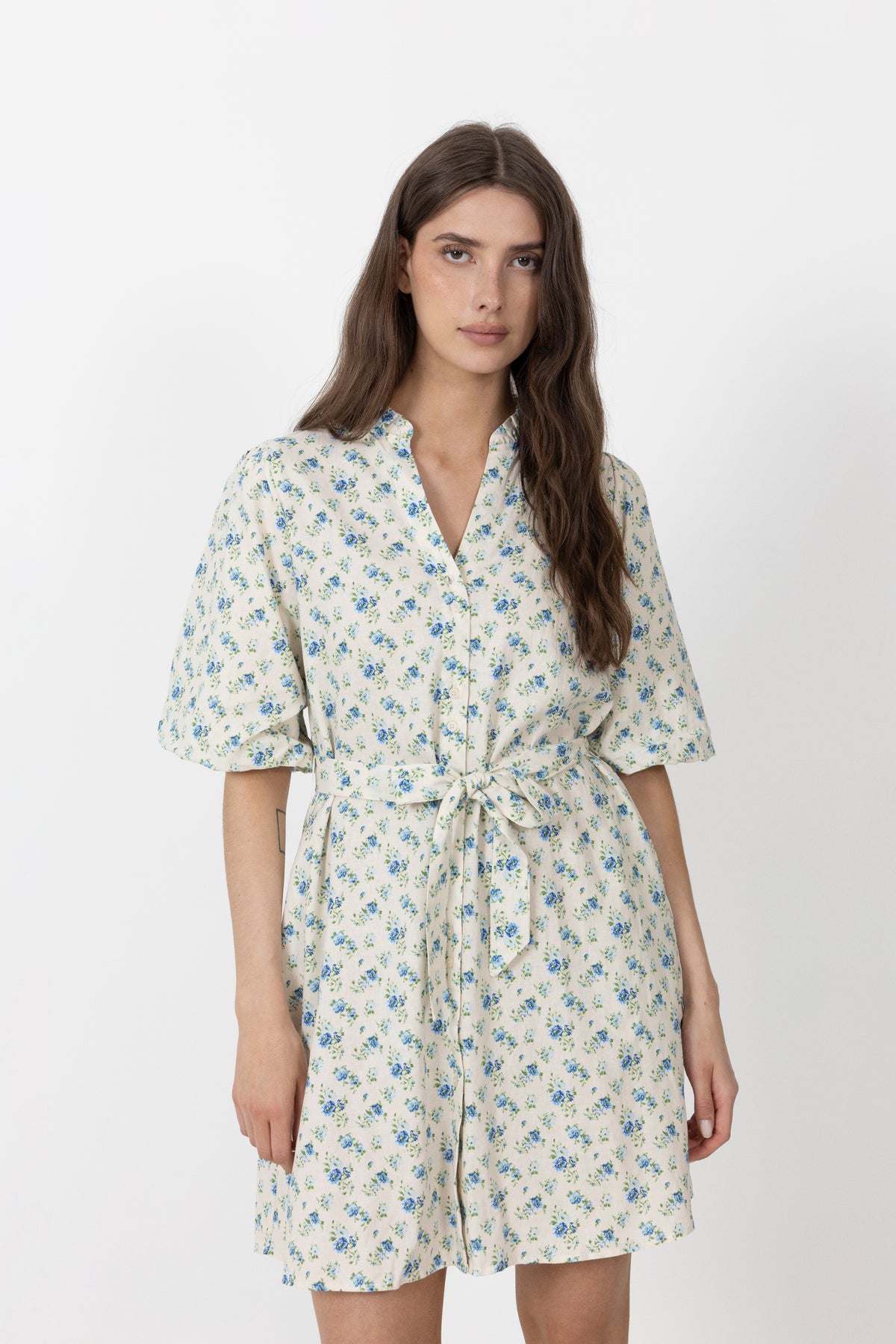Solfried 2/4 Dress Aop - Marina Flower