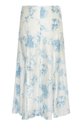 Evangelia Hw Skirt Aop - M Blue Flower