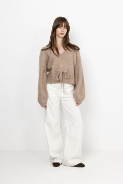 Malin Chunky Cardigan - Hazel Beige