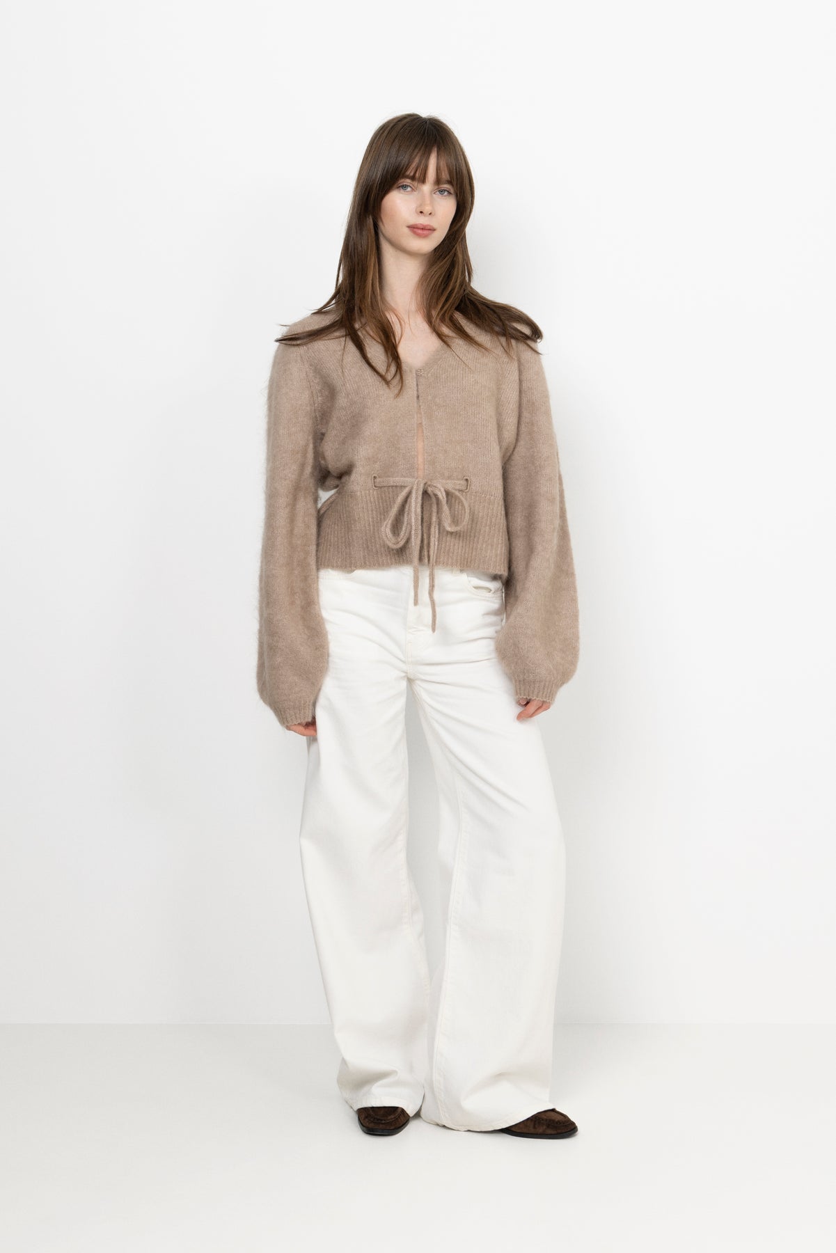 Malin Chunky Cardigan - Hazel Beige