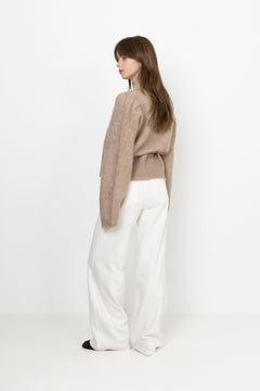 Malin Chunky Cardigan - Hazel Beige
