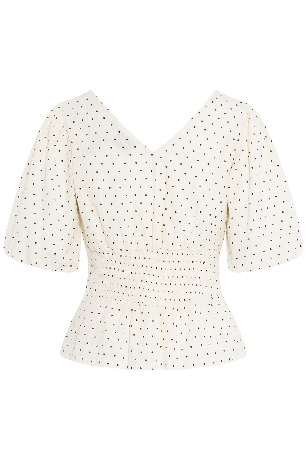 Sapura Dot Blouse - Creme