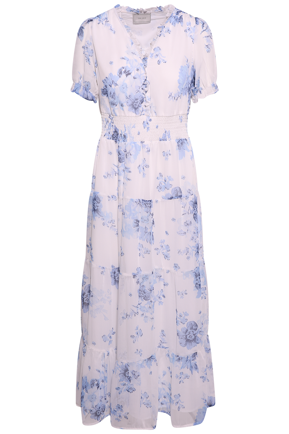 Kanza Flower Dress - Light Blue