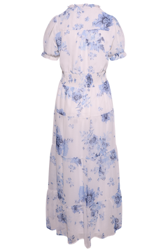 Kanza Flower Dress - Light Blue