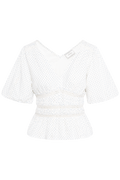 Sapura Embroidery Blouse - Off White