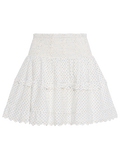 Lando Embroidery Skirt - Off White