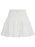 Lando Embroidery Skirt - Off White