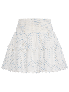 Lando Embroidery Skirt - Off White