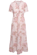 Kanza Emb Rose Dress - Dusty Rose