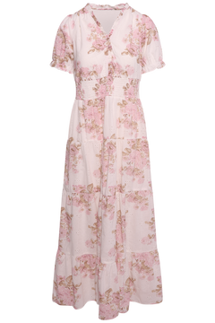Kanza Emb Rose Dress - Dusty Rose
