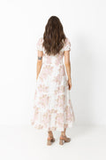 Kanza Emb Rose Dress - Dusty Rose