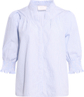 Diana Mini Stripe Blouse - Blue