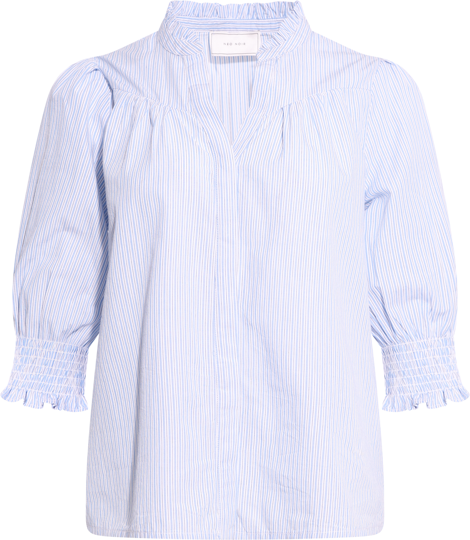 Diana Mini Stripe Blouse - Blue