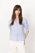 Diana Mini Stripe Blouse - Blue