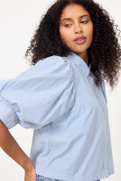 Etta Striped Shirt - Light Blue