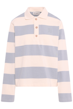 Isabelle Block Polo Jumper - Blue
