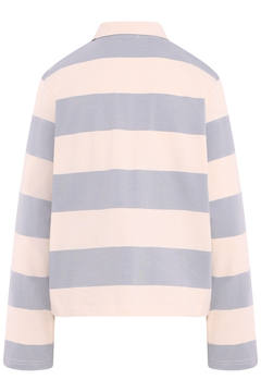 Isabelle Block Polo Jumper - Blue