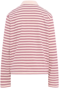 Isabelle Stripe Polo Jumper - Red