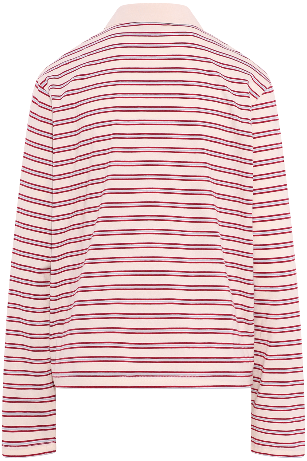Isabelle Stripe Polo Jumper - Red