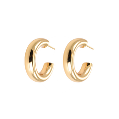 Medium Chunky Hoops - Gold