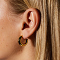 Medium Chunky Hoops - Gold