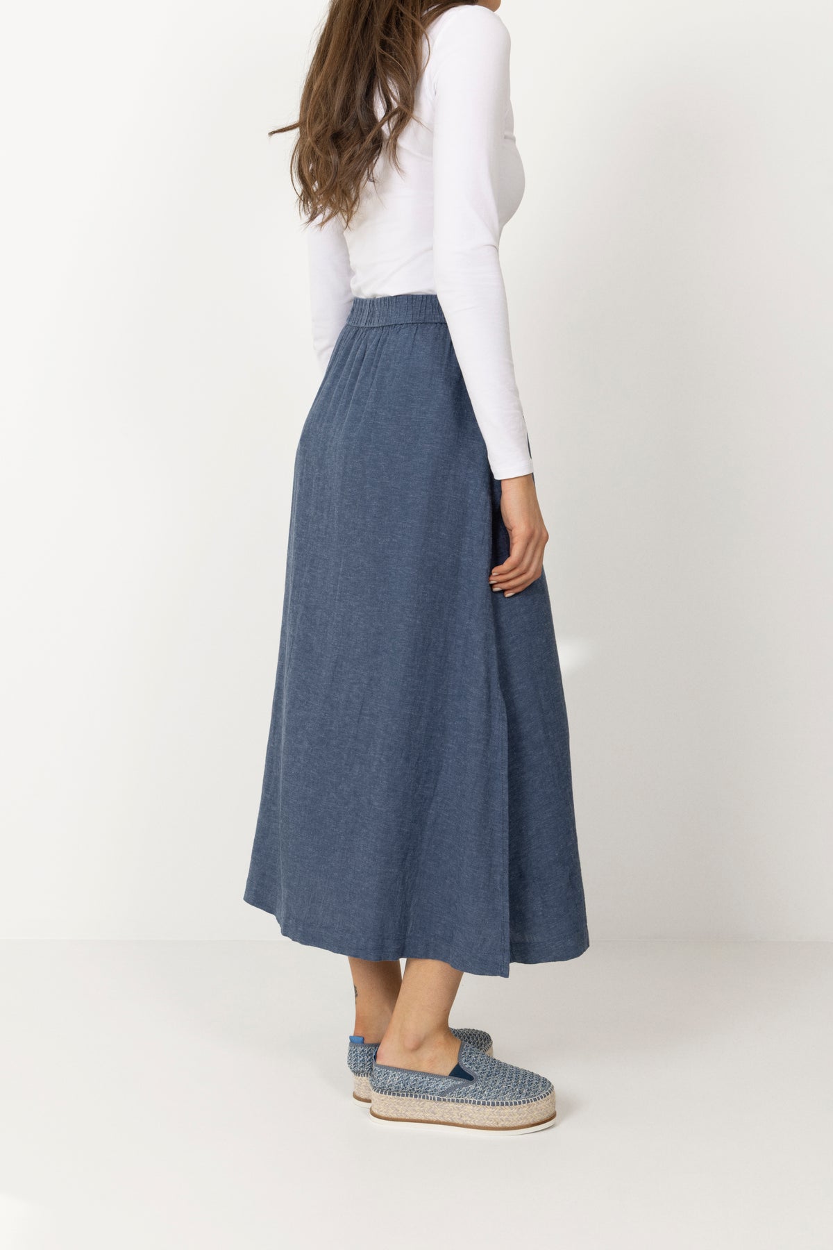 Pennie Ginia Hw Skirt - V Indigo Mel