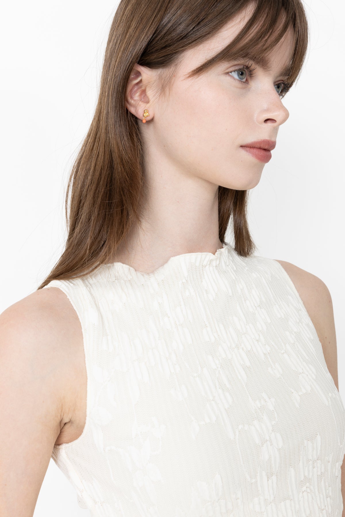 Nara Ball Earrings - Light Coral