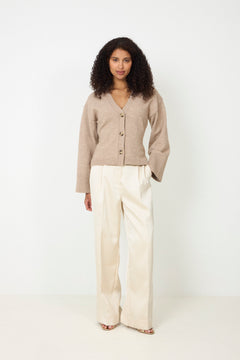 Lenyx Knit Cardigan - Sand Melange