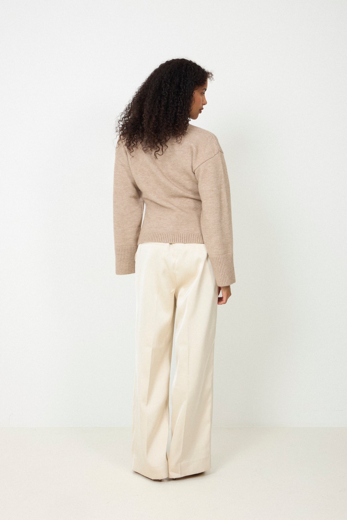 Lenyx Knit Cardigan - Sand Melange