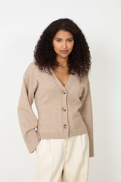 Lenyx Knit Cardigan - Sand Melange