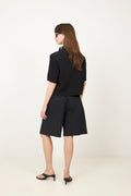 N-Leanne Crop Blazer - Black