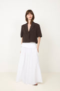N-Leanne Crop Blazer - Chocolate