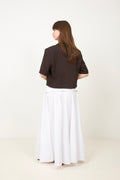 N-Leanne Crop Blazer - Chocolate
