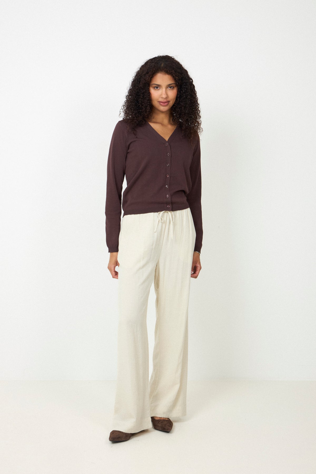 N-Marg Knit Cardigan - Chocolate