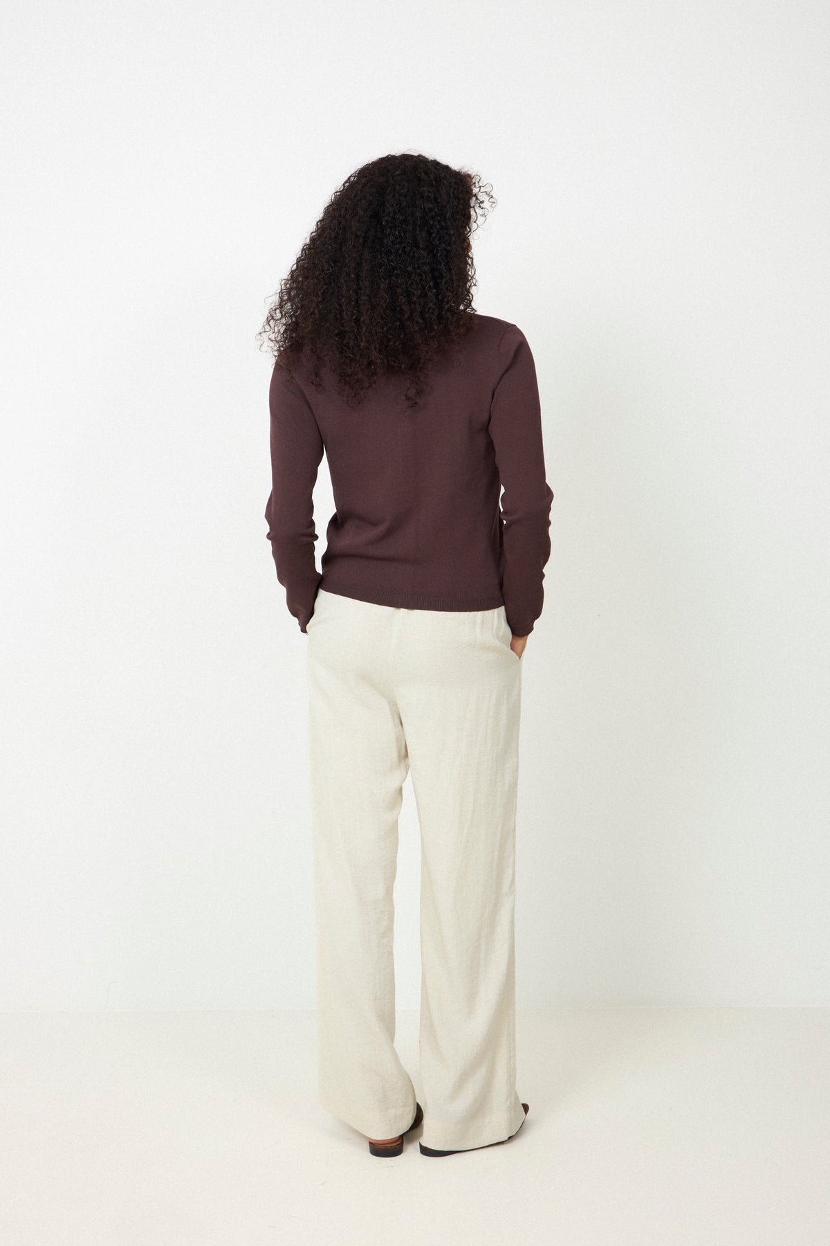 N-Marg Knit Cardigan - Chocolate