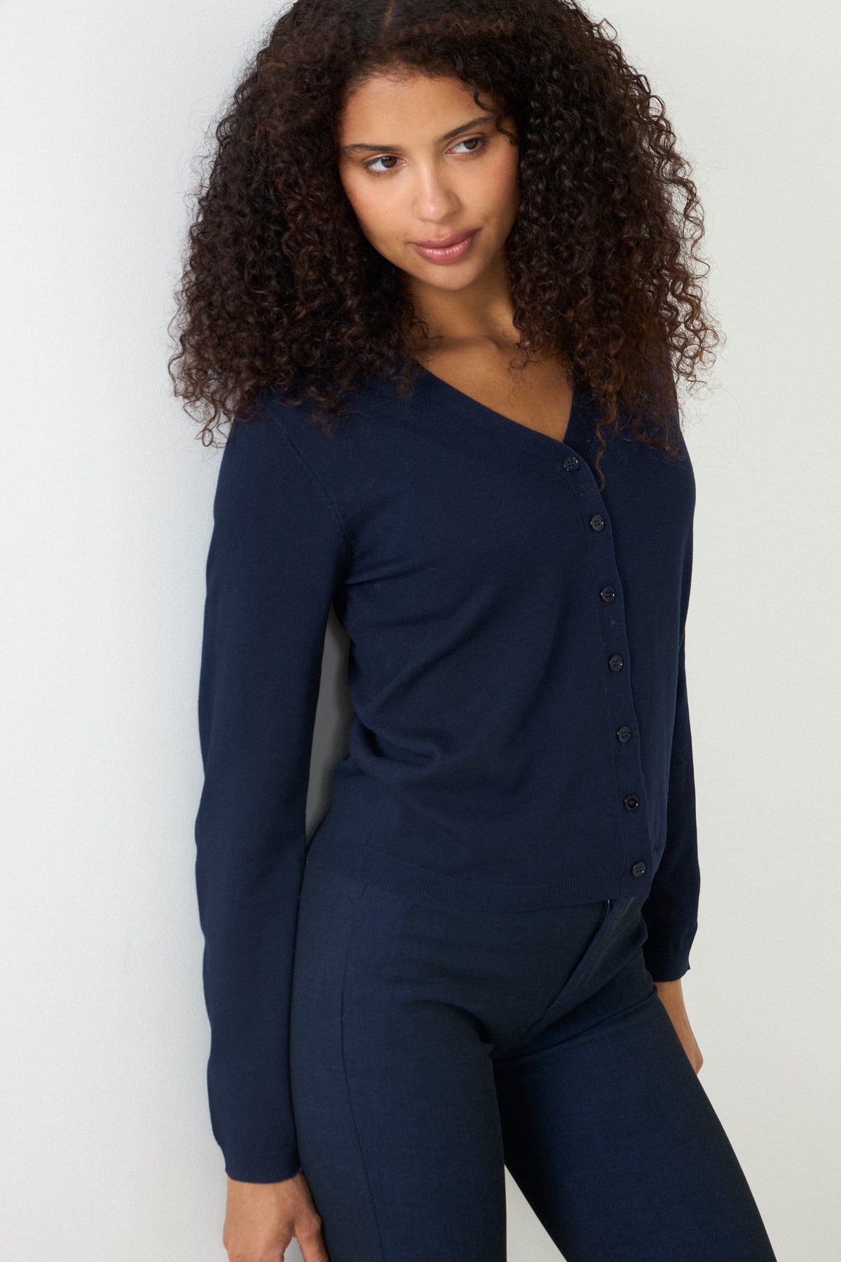 N-Marg Knit Cardigan - Navy