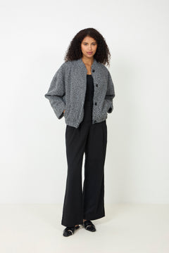 N-Marnie Jacket - Dark Grey Melange