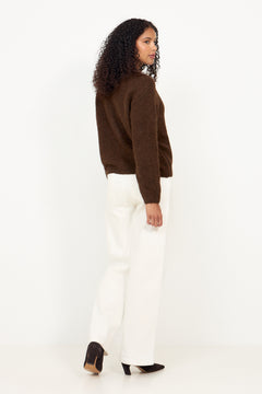 N-Mata Knit Cardigan - Chocolate